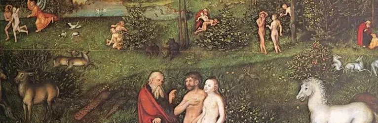 Адам и Ева. Сцены из библейской жизни.