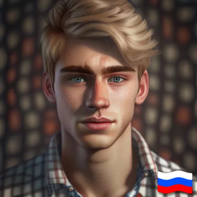 Патриотический аватар с российским флагом
